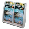 Deflecto Magazine Holders, 8 Pocket, 20-1/4"x5"x19-3/4", Gray DEF52209